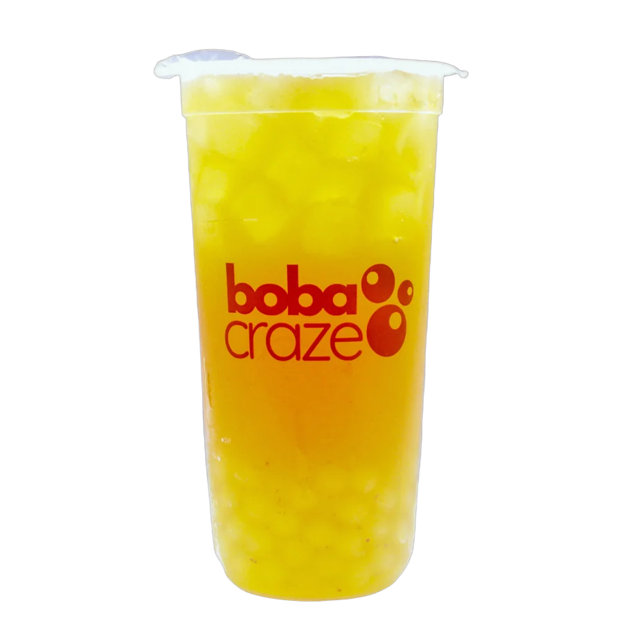 Passionfruit Tea in a Boba Craze cup