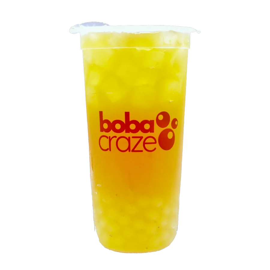 Passionfruit Tea in a Boba Craze cup