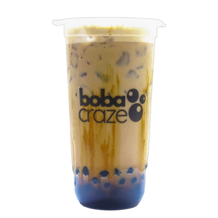 Brown Sugar Milk Tea in a Boba Craze cup