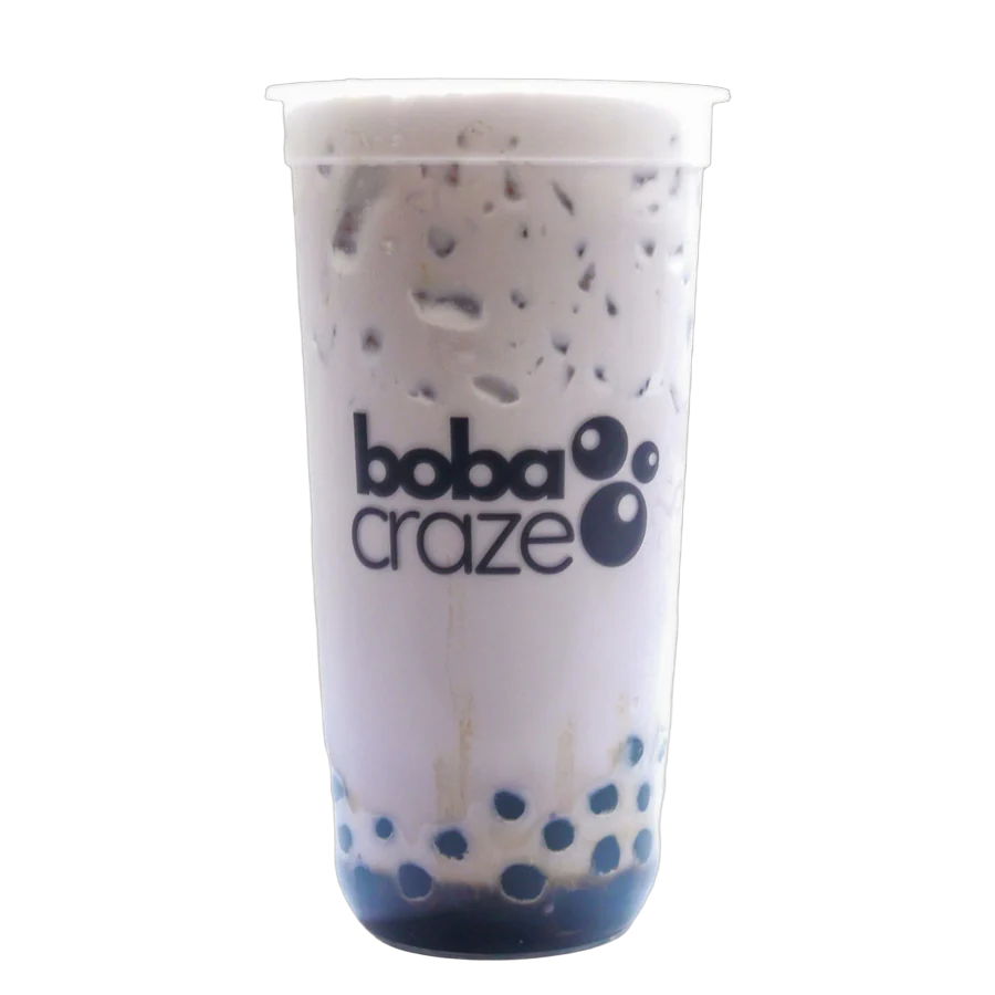 Taro Milk Tea in a Boba Craze cup