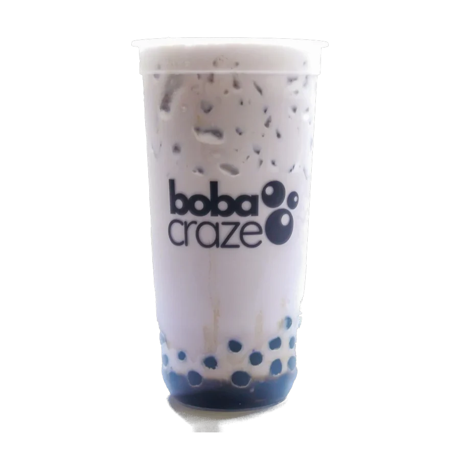 Taro Milk Tea in a Boba Craze cup