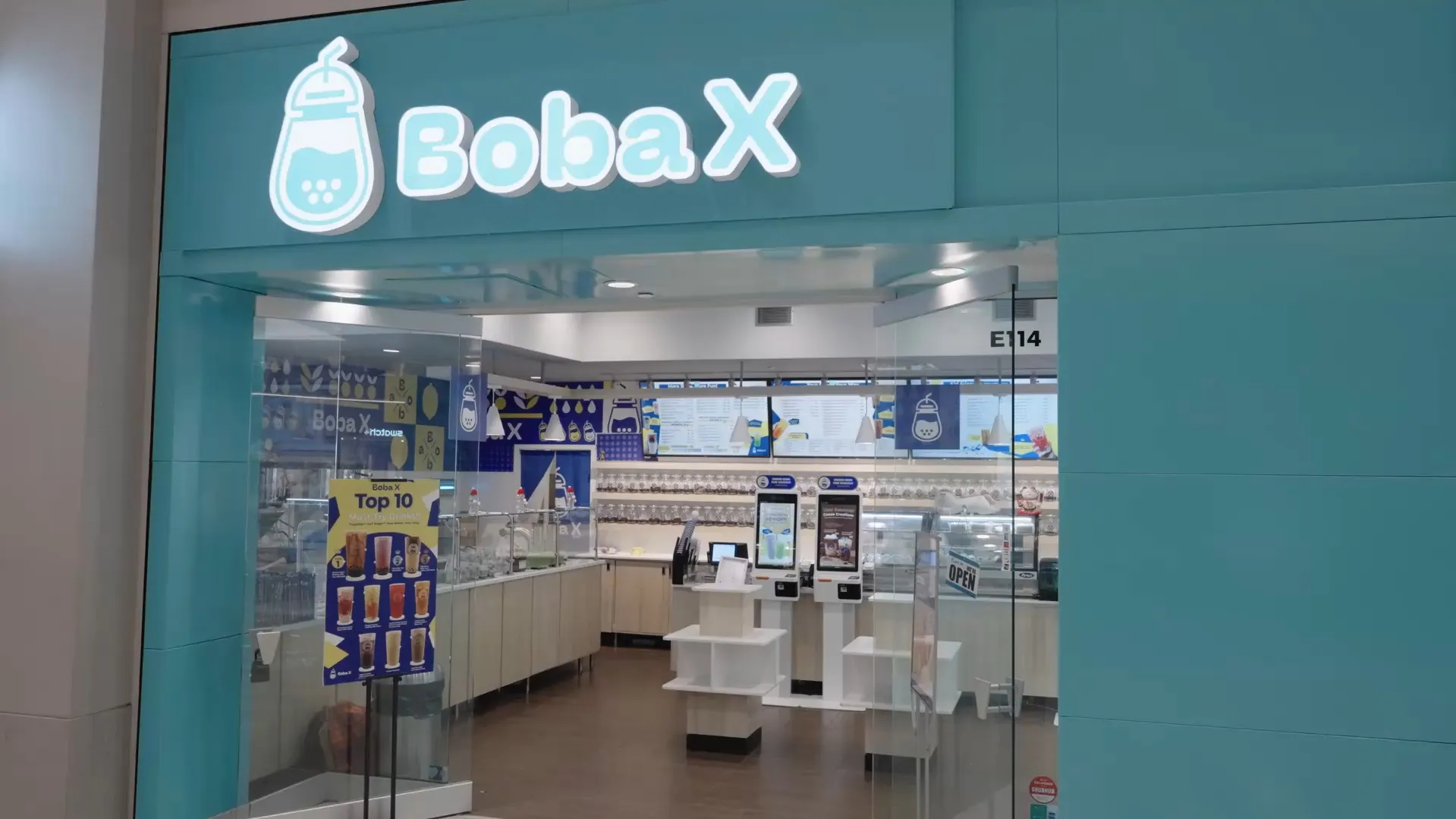 Boba X storefront at Mall of America