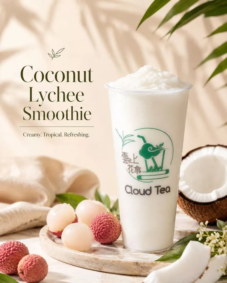 Coconut Lychee Smoothie — Creamy. Tropical. Refreshing.