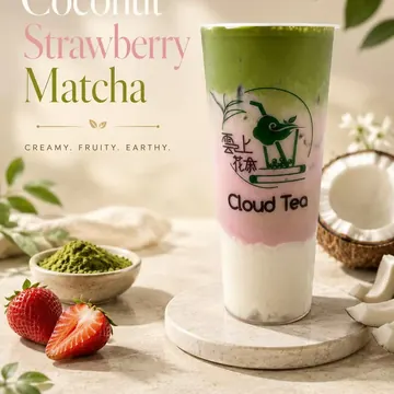 Coconut Strawberry Matcha