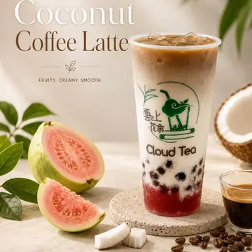Guava Coconut Coffee Latte