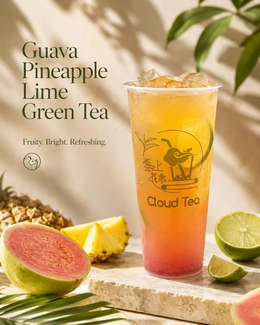 Guava Pineapple Lime Green Tea — Fruity. Bright. Refreshing.