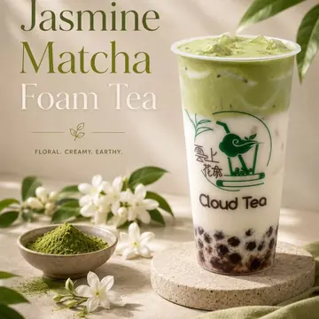 Jasmine Matcha Foam Tea