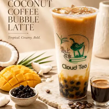 Mango Coconut Coffee Bubble Latte