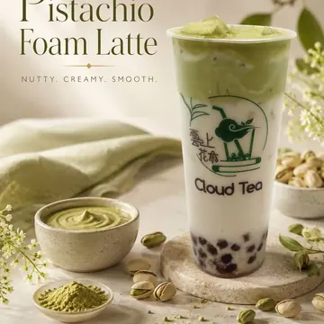 Pistachio Foam Latte