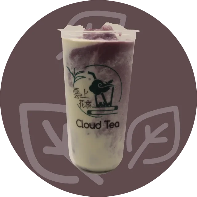 Taro Milk Tea with boba