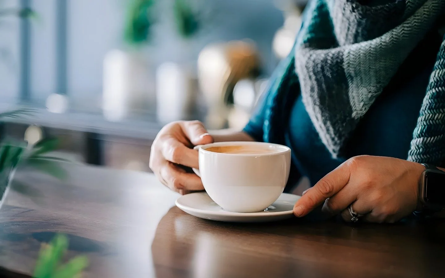A cappuccino at Evanston Pour