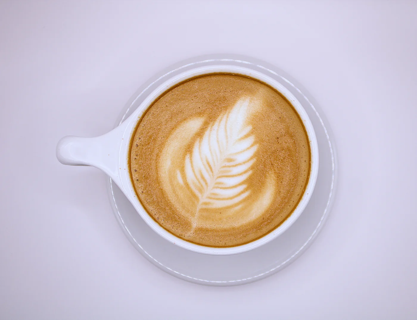 Latte art at Evanston Pour