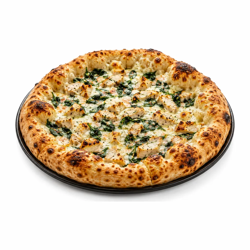 Alfredo Pie at Fire King Pizza