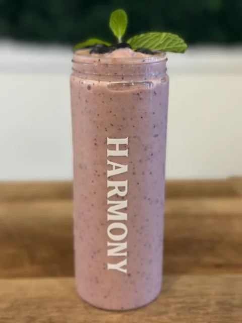 Blueberry banana milkshake