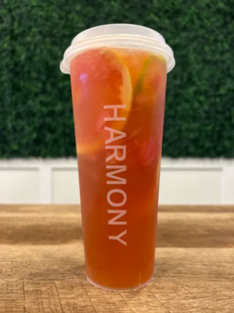 Grapefruit and lime fresh fruit tea