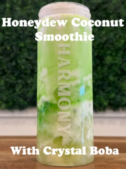 Honeydew Coconut with Crystal Boba