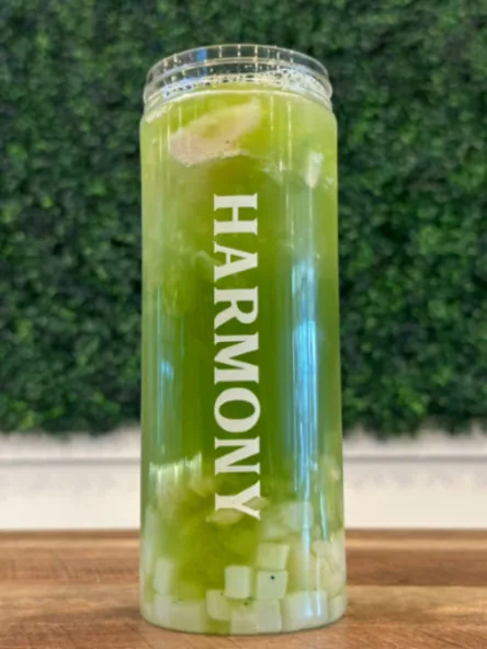 Honeydew Lychee Fresh Fruit Tea with Lychee Jelly