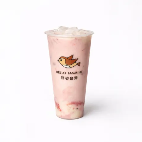 Fresh Strawberry Mochi Milk Tea