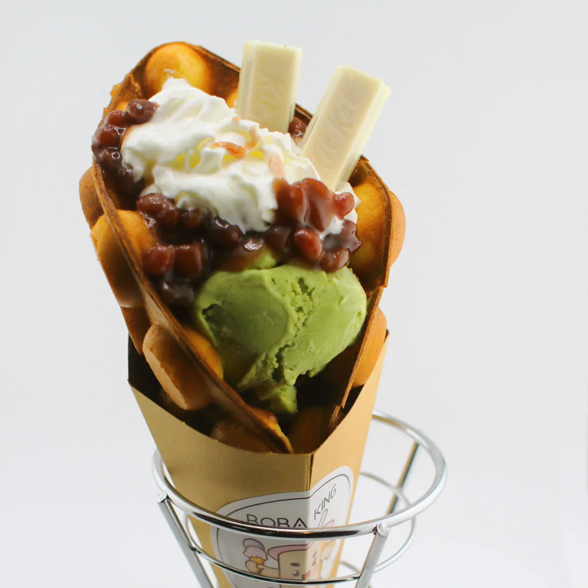 Boba King waffle ice cream cone