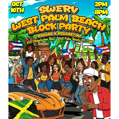 Swerv Super Show x Block Party logo