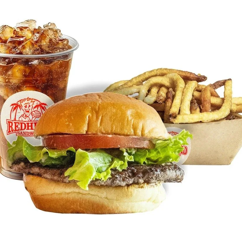 Classic Burger W/ Fries & Drink.