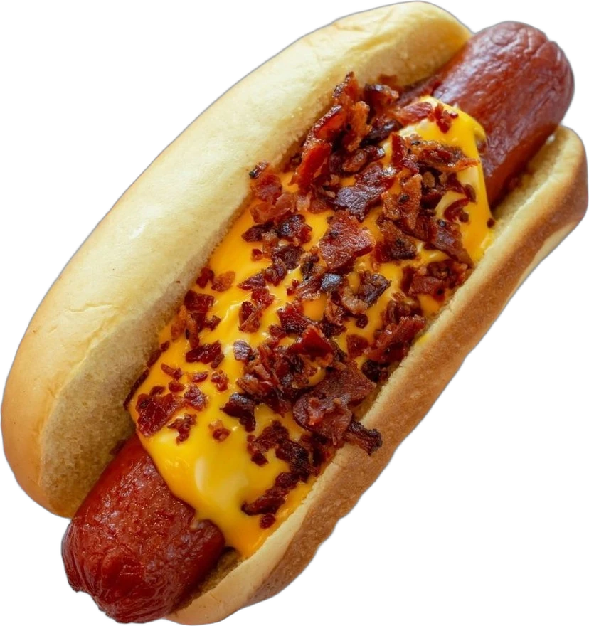 Bacon cheesy dog