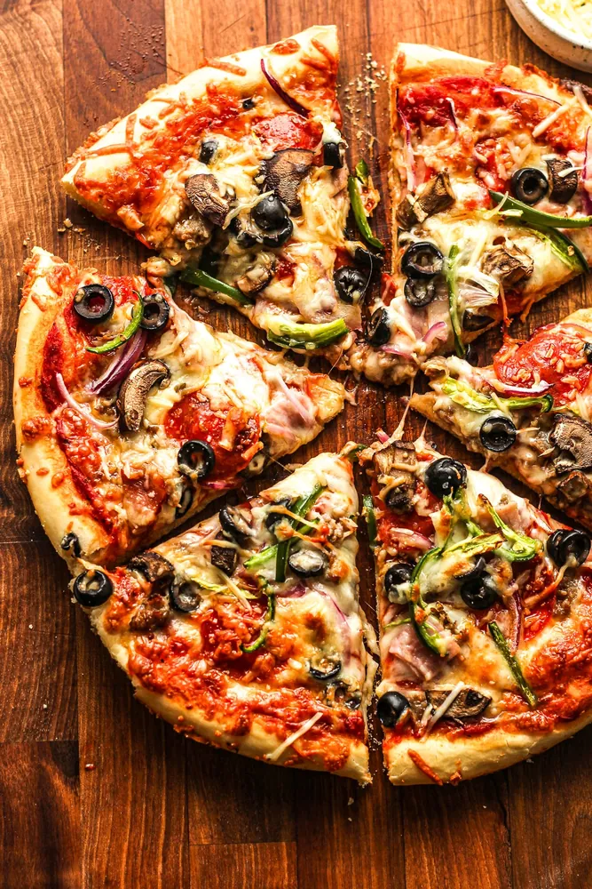Supreme pizza platter