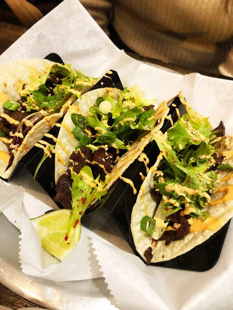 Bulgogi street tacos at Seoul Taco River North
