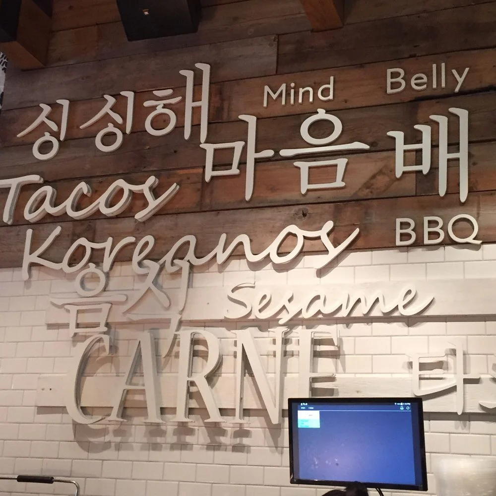 Loaded plate at Seoul Taco River North