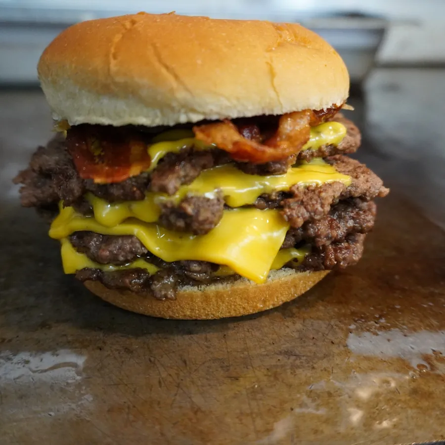Quadruple Smash Burger at Smash Mouth Foods