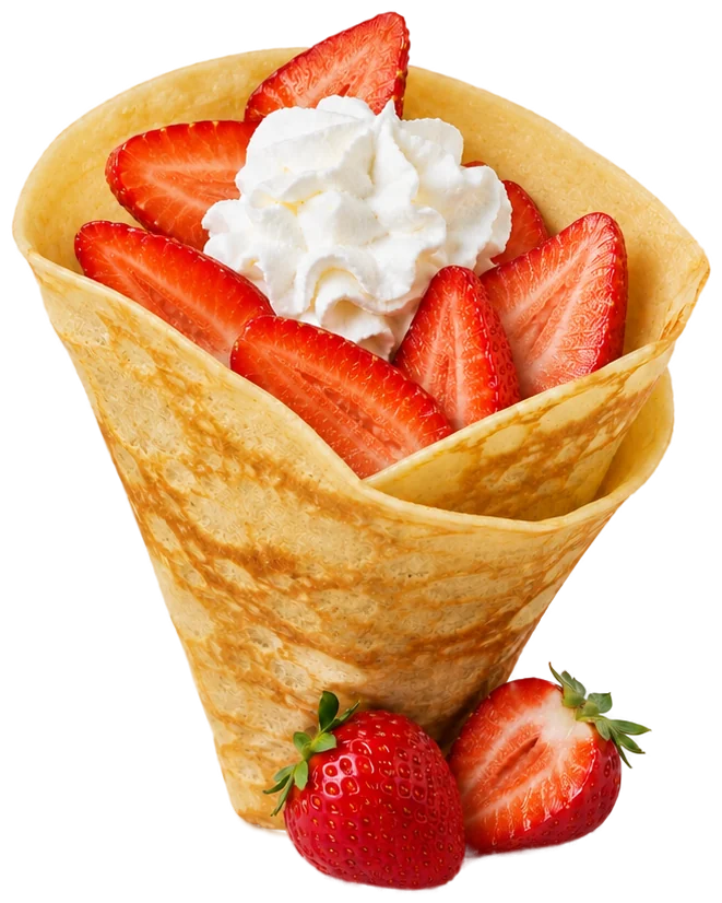 Strawberry Whip Cream — Crepes