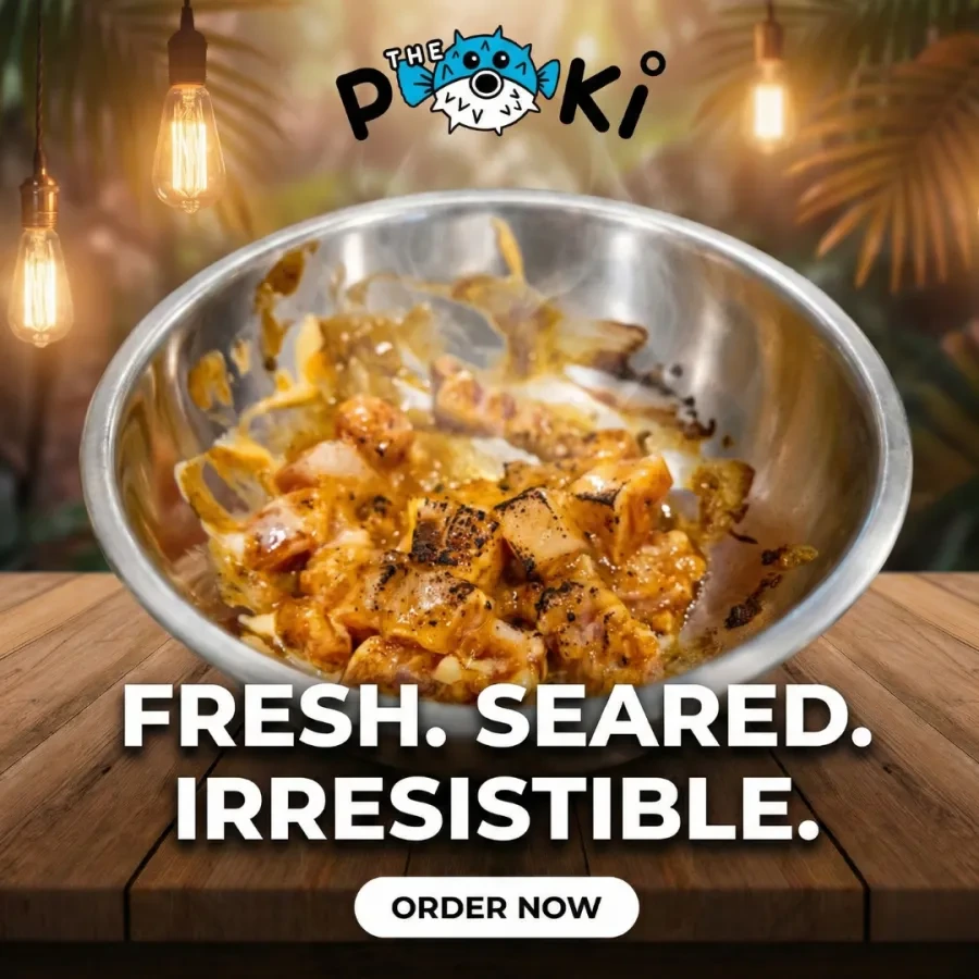 Hau'oli salmon poke bowl