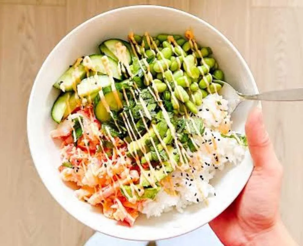 Fresh poke bowl at The Poki Brentwood