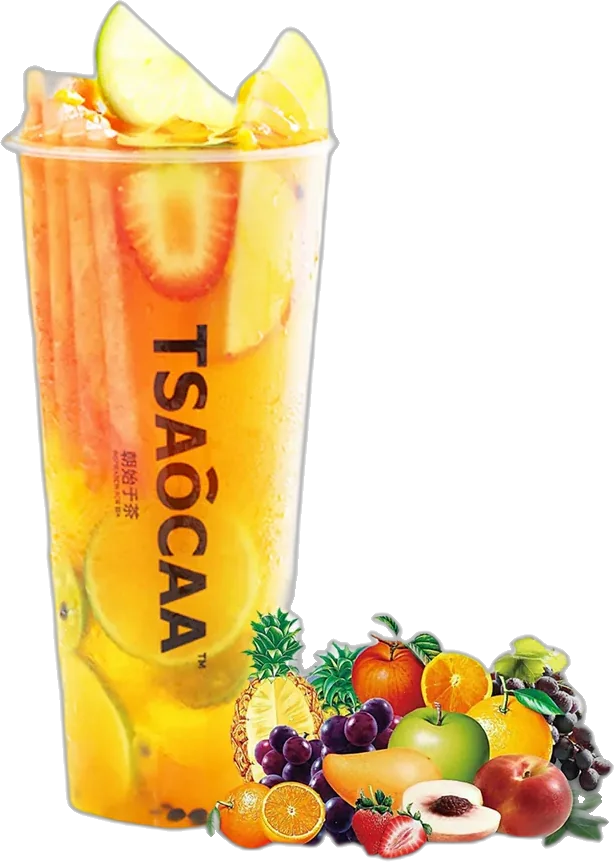 Colorful Passion Fruit & Lime Green Tea