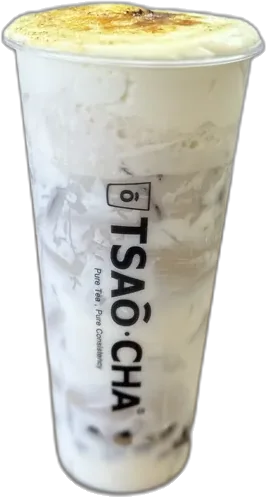 Earl Grey Milk Black Tea w. Crème brûlée & Bubble