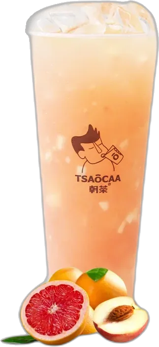Grapefruit & Peach Green Tea with Grapefruit Jelly