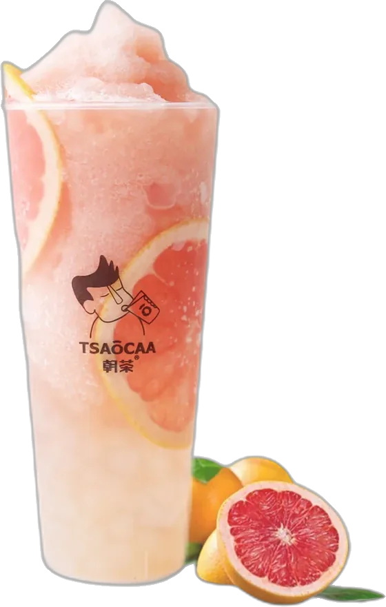 Iced Grapefruit Green Tea Slush