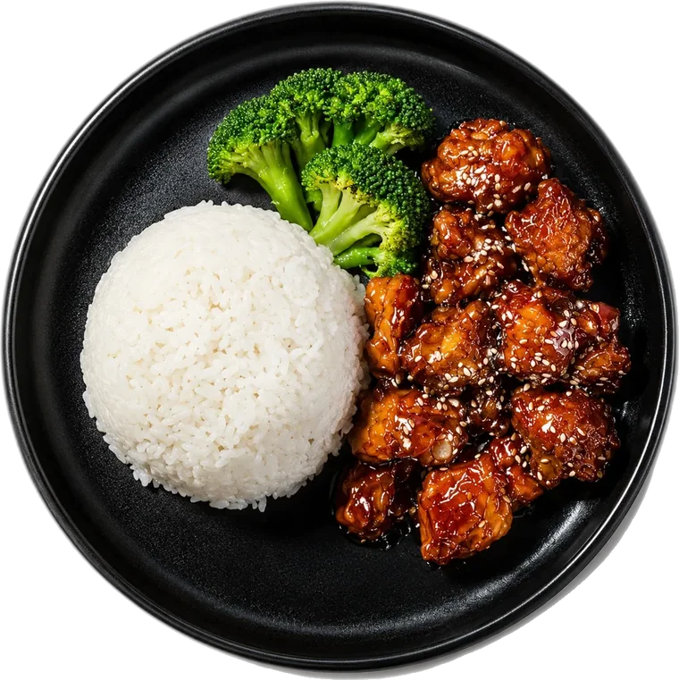 Sesame Chicken Rice Bowl