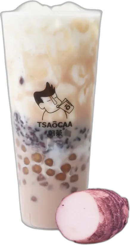 Taro Milk Green Tea w. Bubble